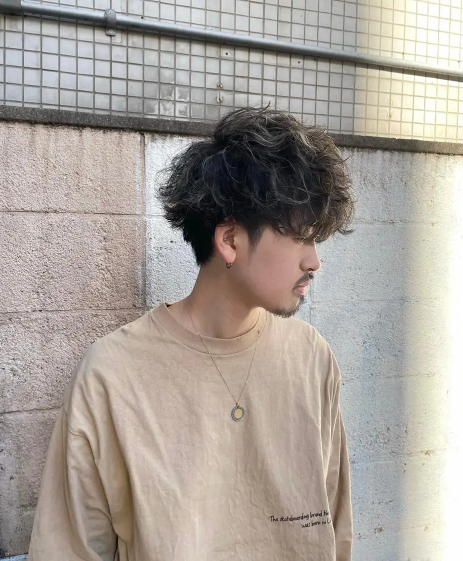 ミディアム ミディアムパーマ 渋谷 メンズヘア⭐️ タニグチヨシユキのヘアスタイル