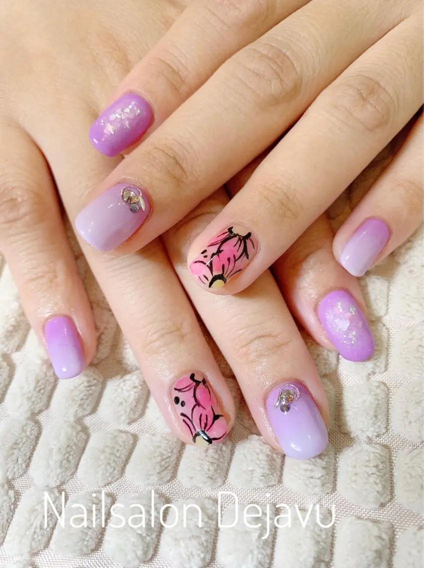 ネイル アートネイル ハンドネイル Nail salon Dejavu 🌿のネイルデザイン