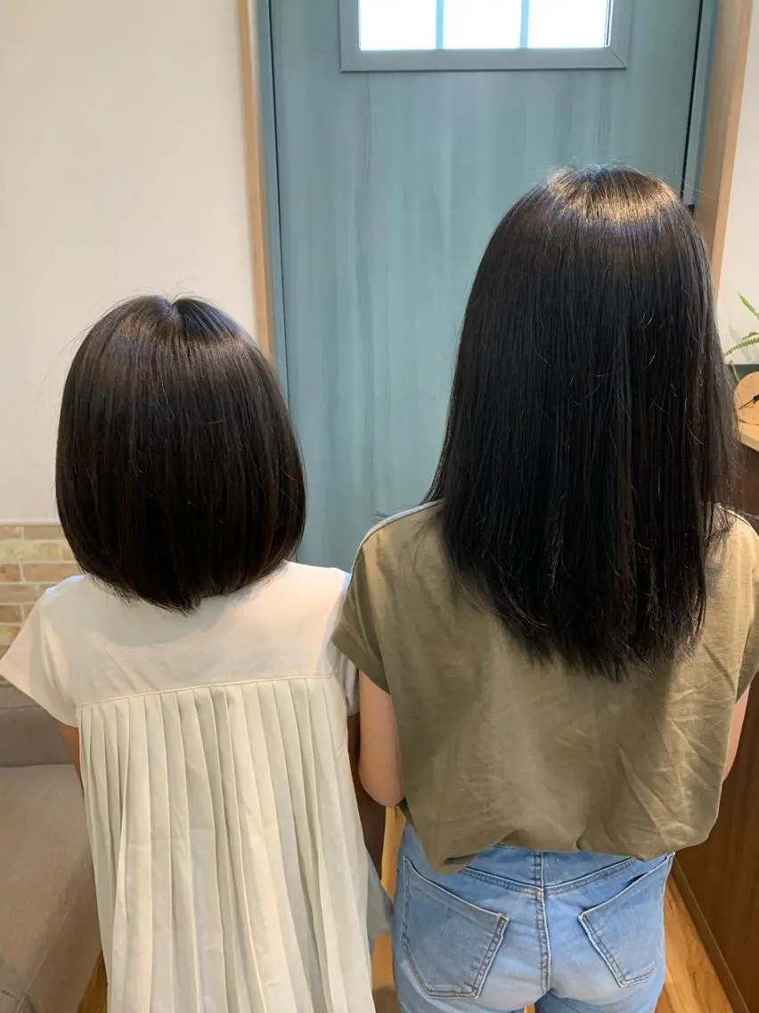 ミディアム キッズ カット ヘアーハウス テンプラードのヘアスタイル
