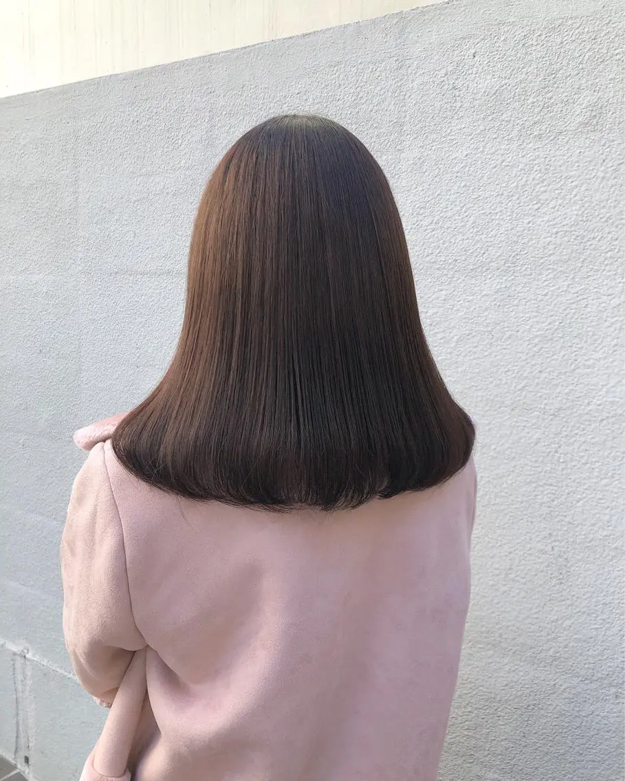 ミディアム 縮毛矯正 🎀 原宿/ブリーチ 🎀 ♡Reina♡のヘアスタイル