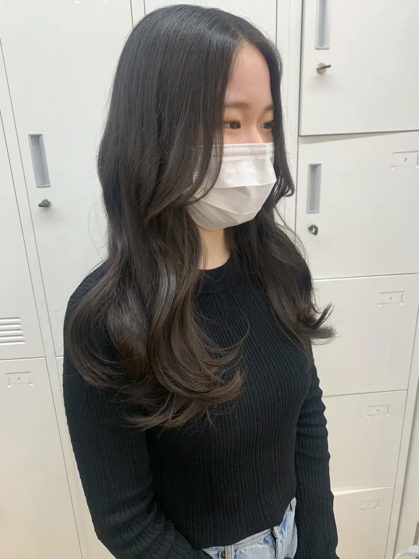 ロング 韓国風ヘア レイヤーカット cirrus🕊 山縣あかりのヘアスタイル