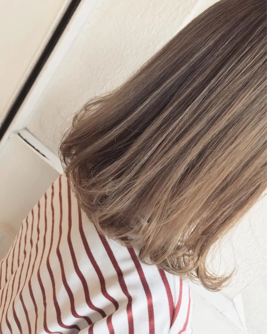 ミディアム ヘアカラー トリートメント Musiiik hairのヘアスタイル
