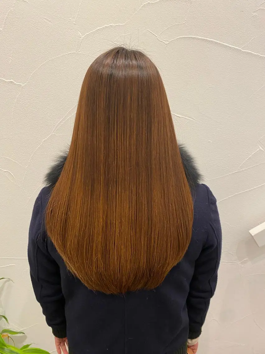 ロング パーマ 髪質改善 縮毛矯正 Ash中目黒店 榊間茜のヘアスタイル