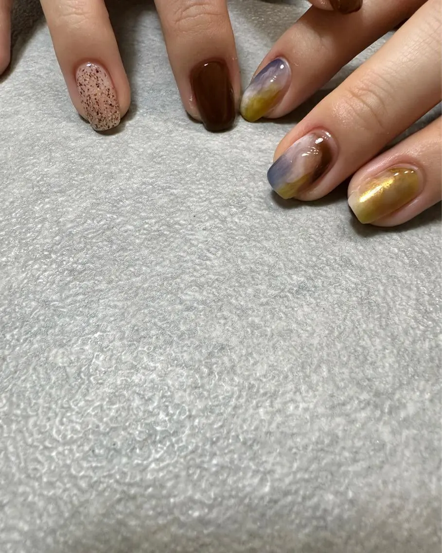 ネイル ハンドネイル フットネイル kiii.__ ✴︎*のネイルデザイン