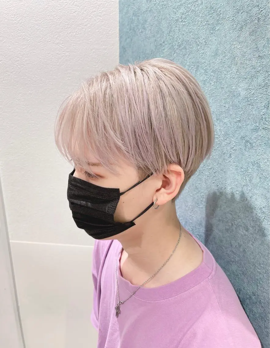 ショート メンズ メンズ韓国風 マッシュ 韓国風ヘア カット トリートメント 🎀艶髪カラー🎀 Aiのヘアスタイル