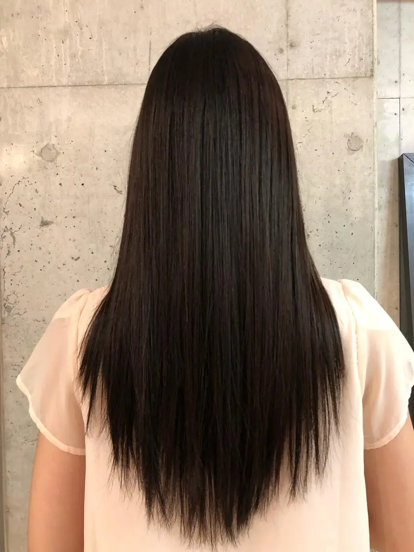 ロング トリートメント 髪質改善韓国レイヤー カット内田智大のヘアスタイル