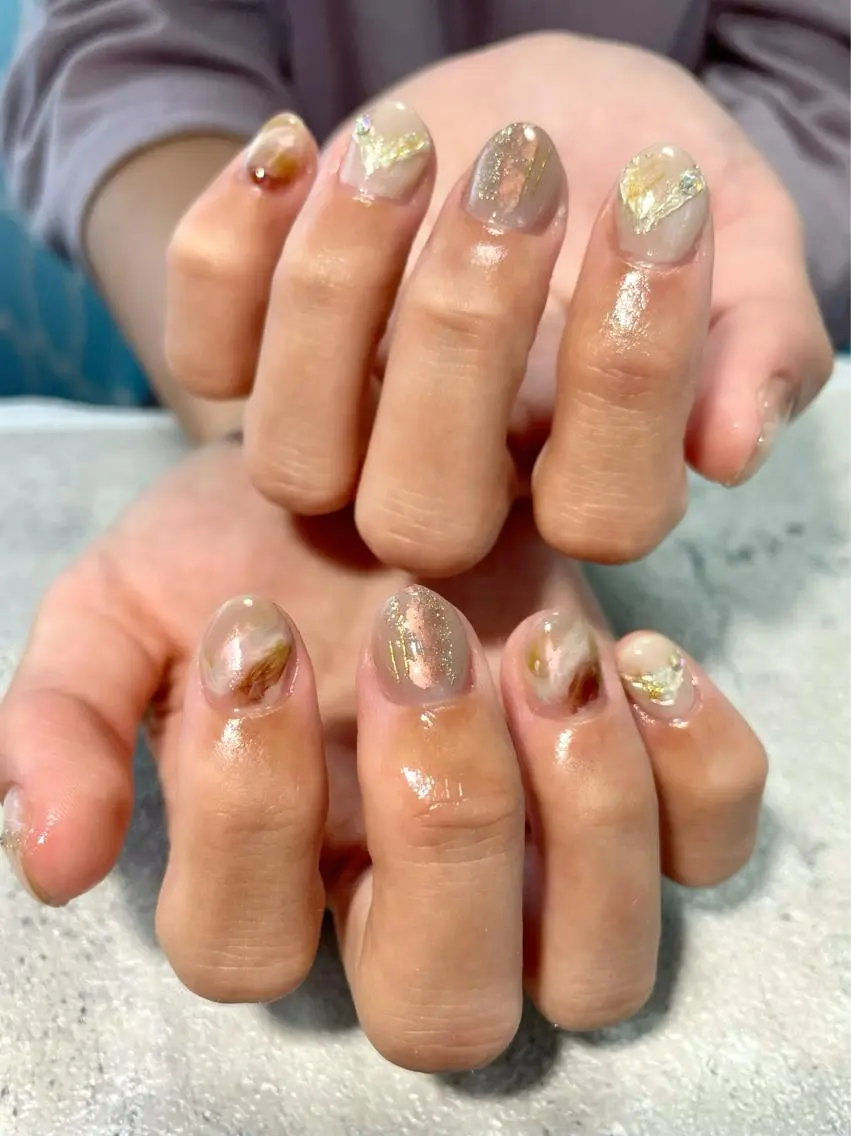 ネイル ニュアンスネイル はるひな ねいるのネイルデザイン