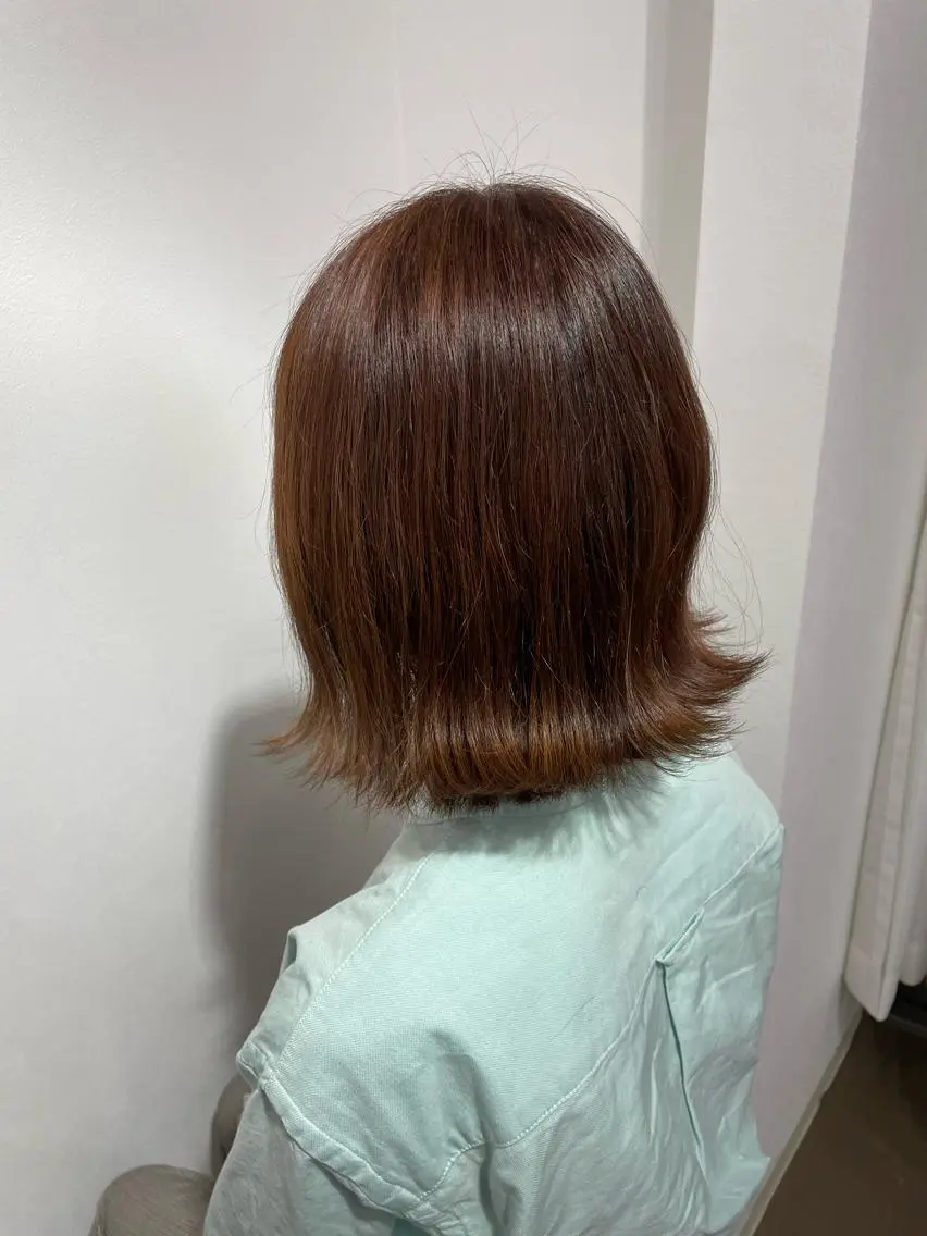 ショート ボブ ヘアカラー トリートメント 【ioe岡本】🐶 向井歩のヘアスタイル