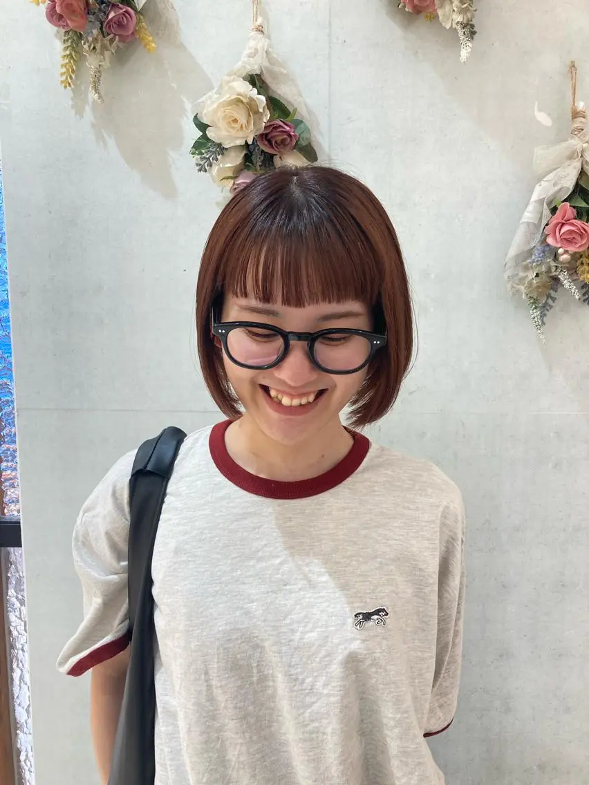 ショート ブリーチなしダブルカ ラー🎀透明感/AOのヘアスタイル