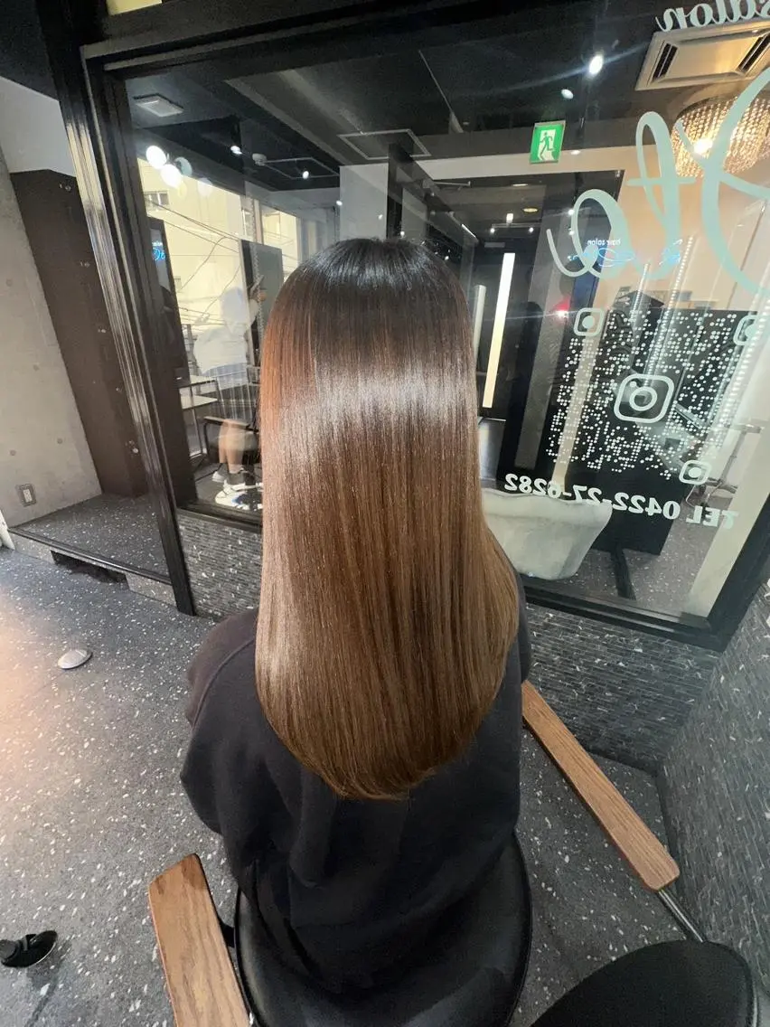 カラー ロング カット ヘアカラー 縮毛矯正 トリートメント 髪質改善⭐️縮毛矯正 中野⭐️Rinaのヘアスタイル