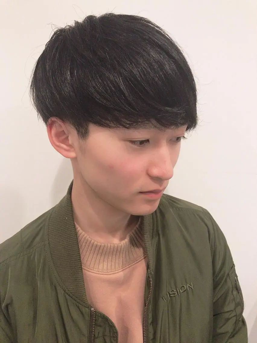 ショート カラー パーマ ヘアアレンジ メンズ 透明感カラー ヘアカラー ちこ .のヘアスタイル