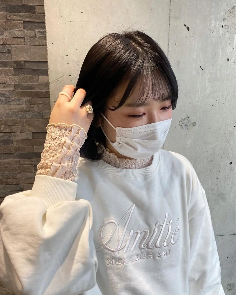 ミディアム カラー ブリーチ 透明感カラー & Graph. 立川🥣🌿のヘアスタイル
