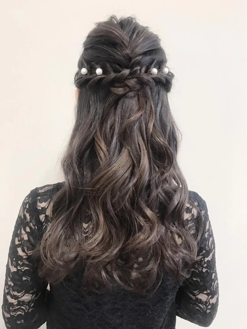 ロング ヘアアレンジ 結婚式・ブライダル 沢田 瞳のヘアスタイル