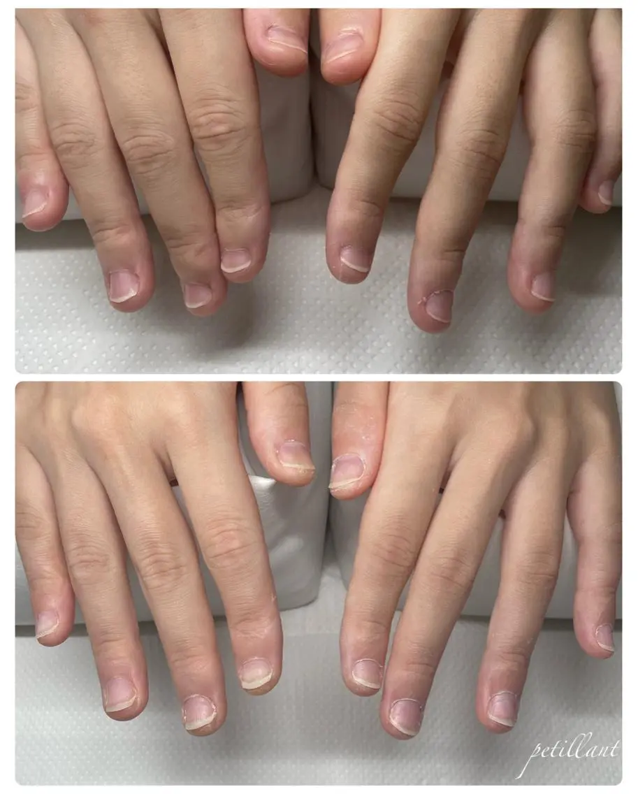 ネイル ジェルネイル ピンク nail salon petillantのネイルデザイン