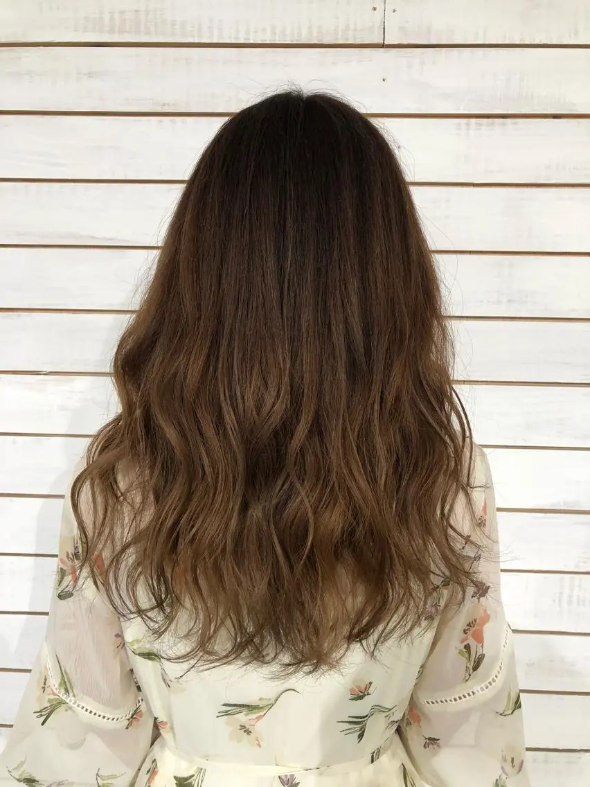 セミロング カラー ヘアアレンジ グラデーションカラー 🦋美髪/エクステ 🦋アベイクミのヘアスタイル