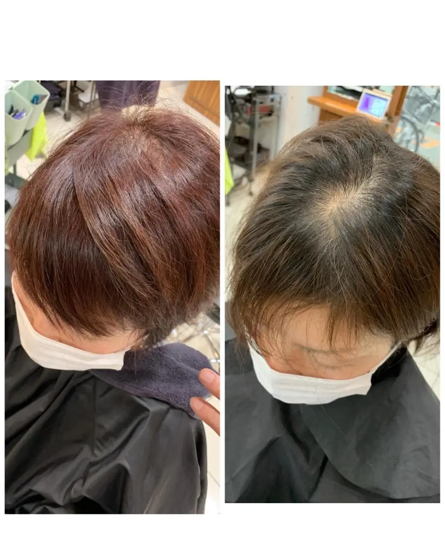 ショート カラー ハイライトカラー ハイライト 白髪ぼかしハイライト 柳川拓哉のヘアスタイル