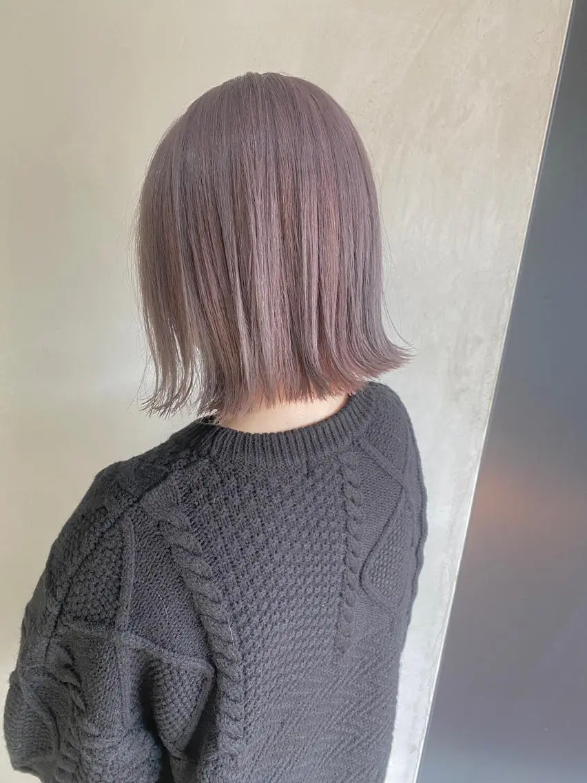 ショート カラー パーマ ヘアアレンジ メンズ キッズ ネイル マツエク・マツパ グレージュ ラベンダーカラー ラベンダーグレージュ ラベンダーグレー カット ヘアカラー トリートメント 🌸グレージュ/ ベージュ🌸yutaのヘアスタイル