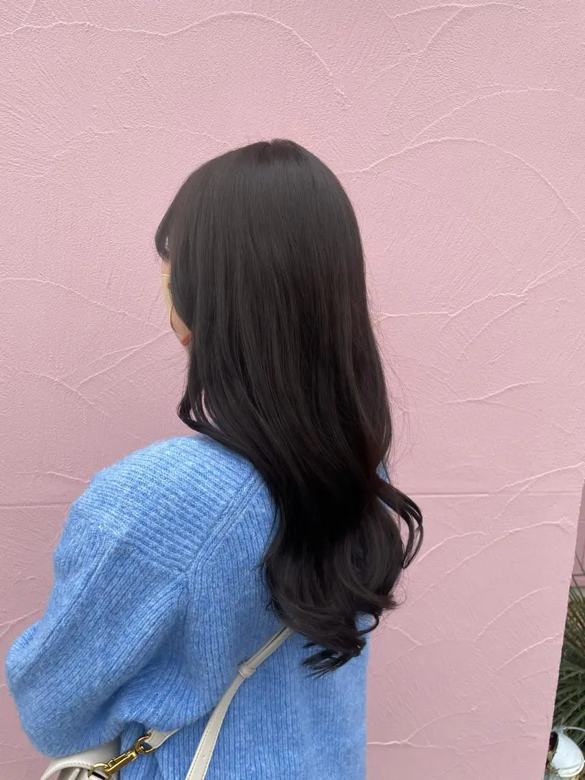 ロング ブリーチ/韓国 ひなたのヘアスタイル