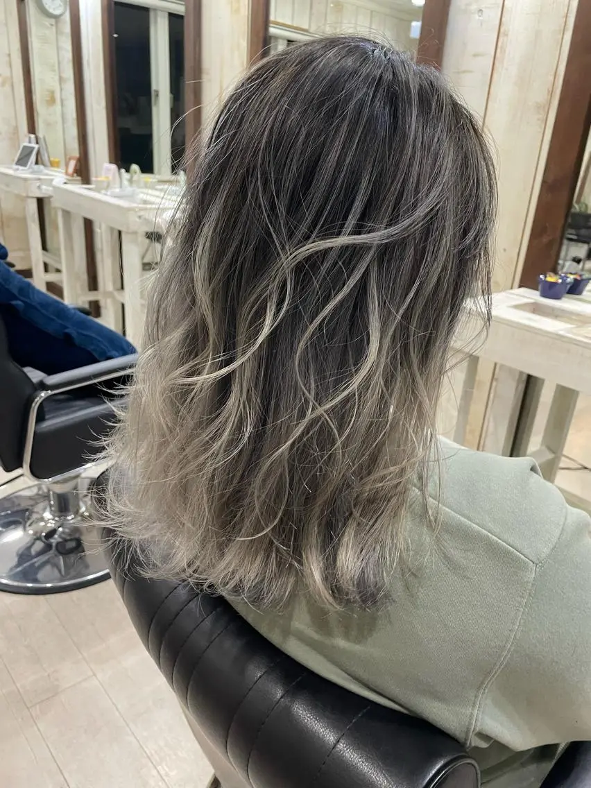 ミディアム レイヤーカット Mens cut Hannaのヘアスタイル