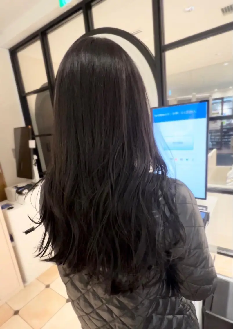 ロング レイヤーカット ロング 🧡くびれヘア/前髪 顔周り🧡久原結衣のヘアスタイル