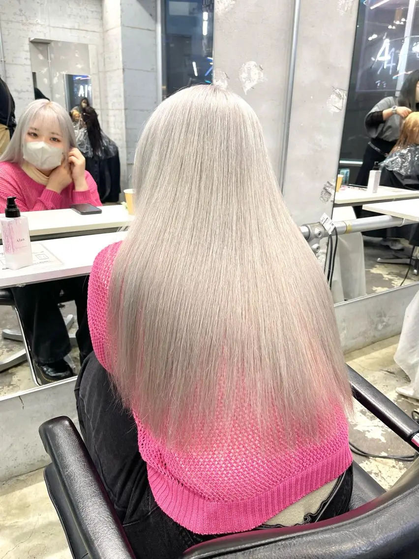 ロング カラー ヘアカラー トリートメント ハッシュカット/ハイ トーン/HIROKIのヘアスタイル