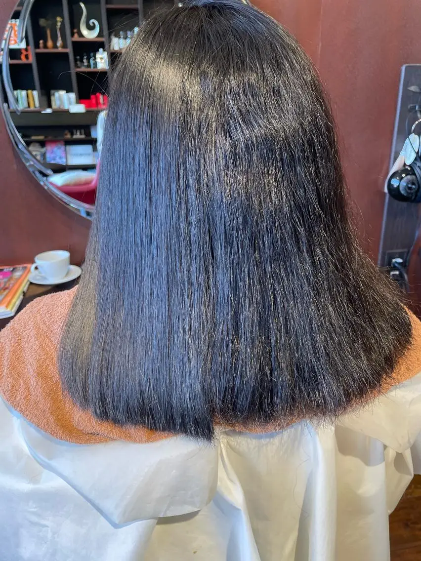 ミディアム パーマ 日高 香織のヘアスタイル