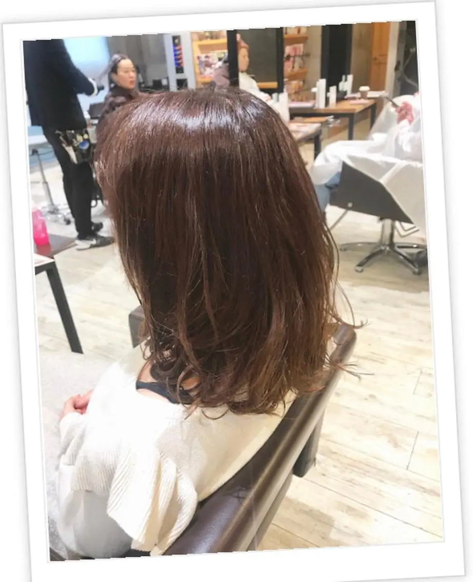 ミディアム カラー パーマ ヘアアレンジ メンズ キッズ ネイル マツエク・マツパ カット ヘアカラー トリートメント EnBlesS西宮 マンツーマン神道有基のヘアスタイル