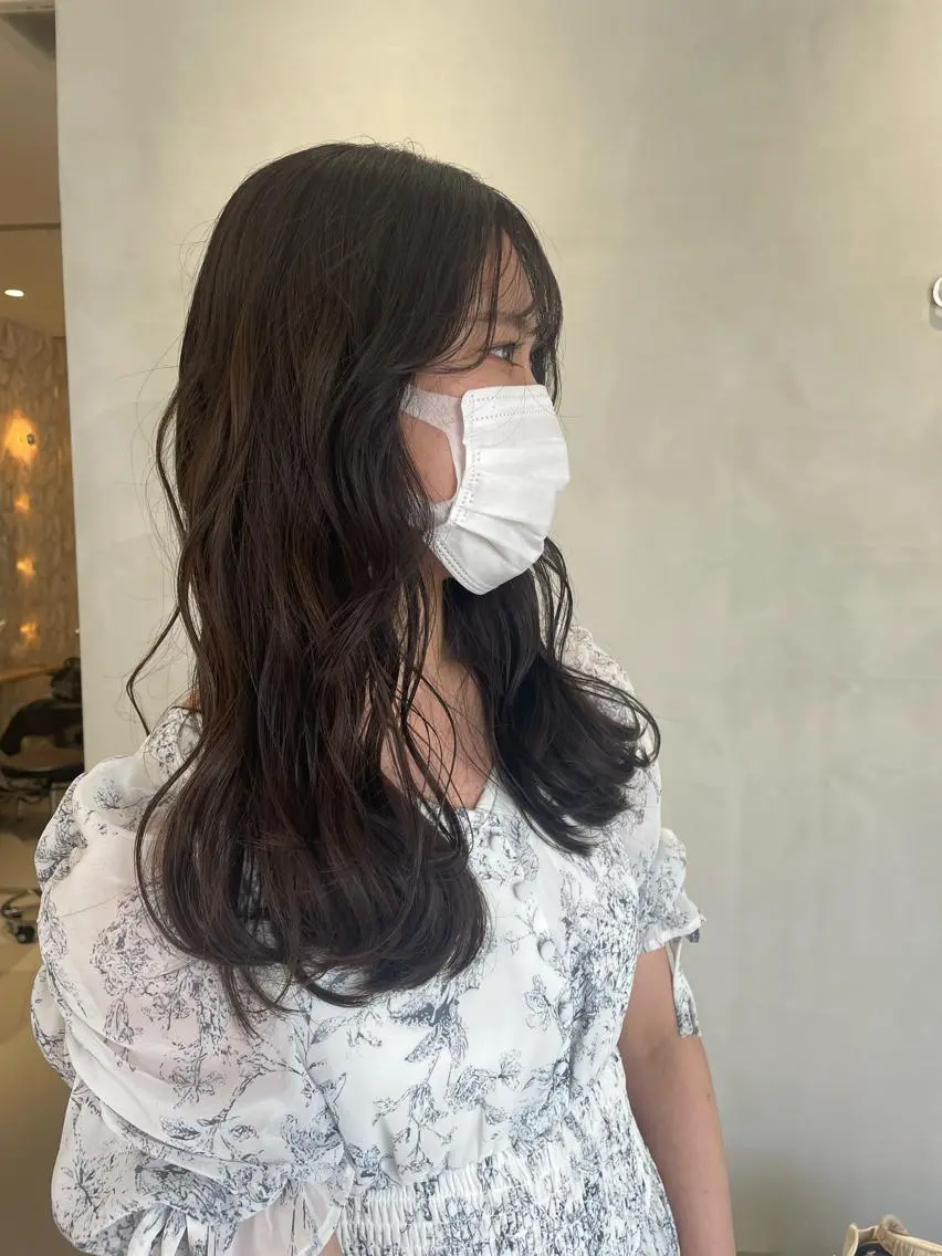 ロング カラー 黒髪 ブルーカラー ブルーブラック 海外レイヤー /NAGISAのヘアスタイル