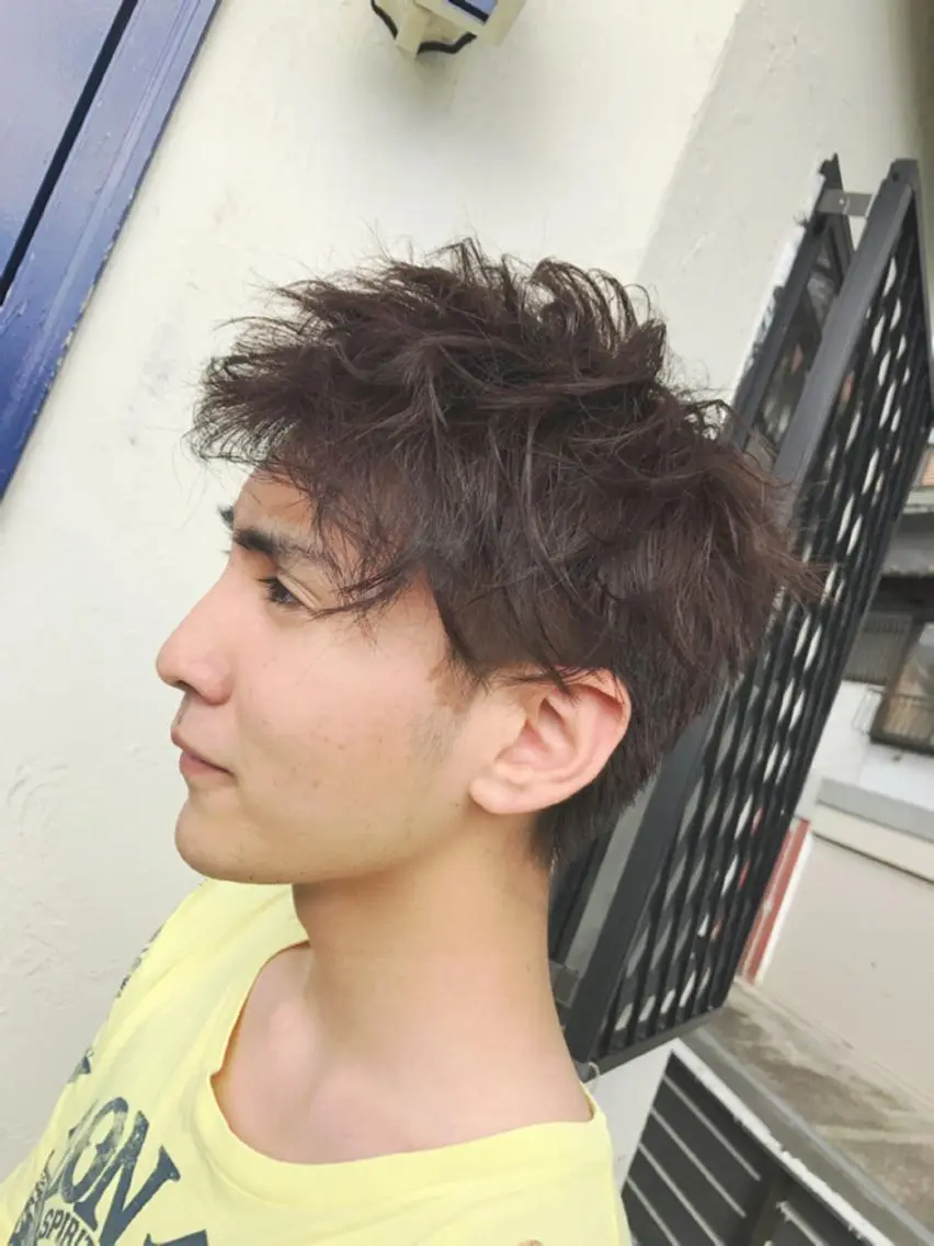 ショート カラー メンズ 重政 和樹のヘアスタイル