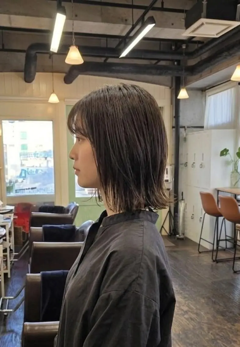 ミディアム 髪質改善 カット ヘアカラー トリートメント La Ruelle✨ 谷野早苗【髪質改善】のヘアスタイル