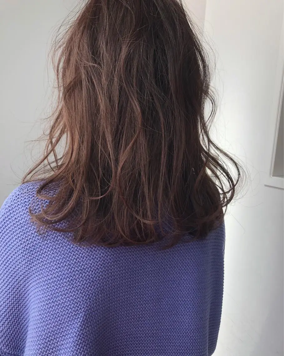 ロング カラー ベージュカラー ブリーチ ショコラベージュ 透明感カラー ブリーチなしカラー Pia ツボイ ケイタのヘアスタイル