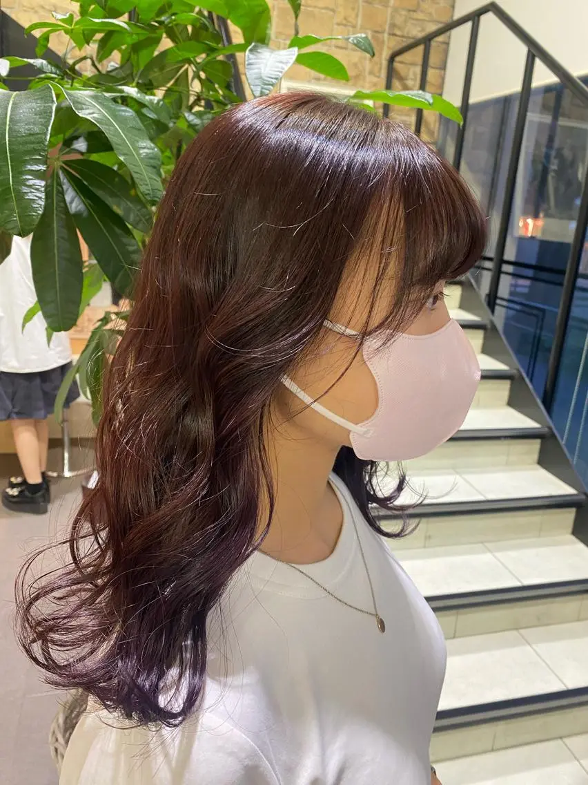 ロング カラー ヘアアレンジ TSUNA 🌙 Lim 五反田のマツエク・マツパデザイン