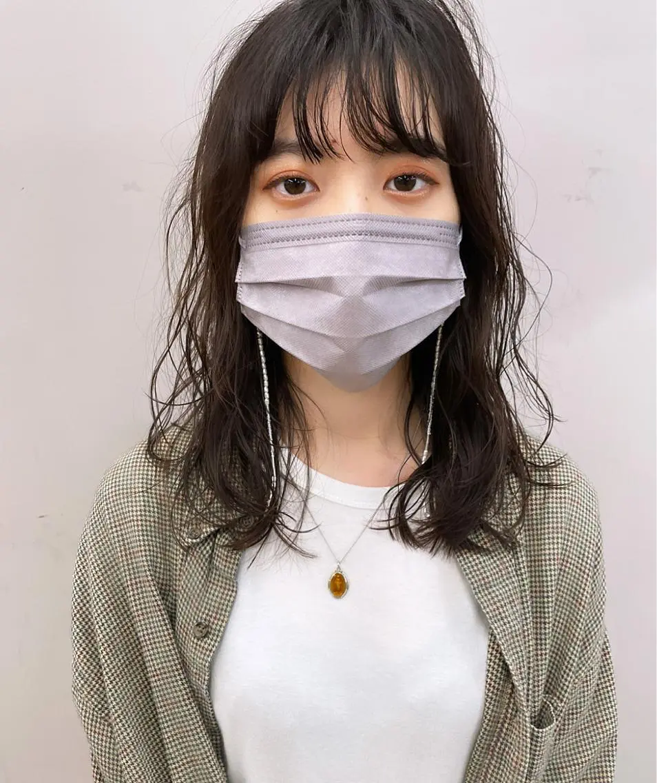ミディアム パーマ カット パーマ 関 京磨のヘアスタイル