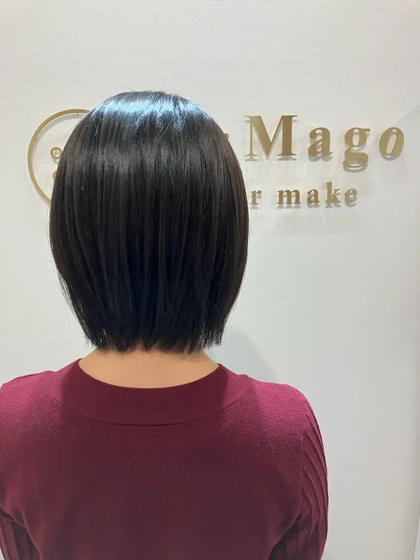 ショート カラー ヘアアレンジ キッズ カット ヘアカラー トリートメント 横浜関内髪質改善 re:Magoのヘアスタイル