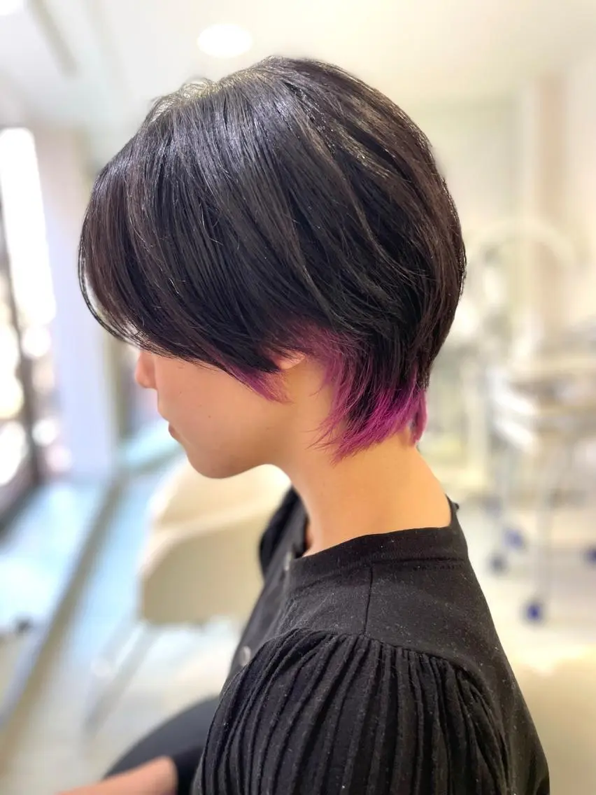 ショート カラー ショートヘア ウルフカット カット ヘアカラー 大宮CENTRAL 店長西川凌史のヘアスタイル