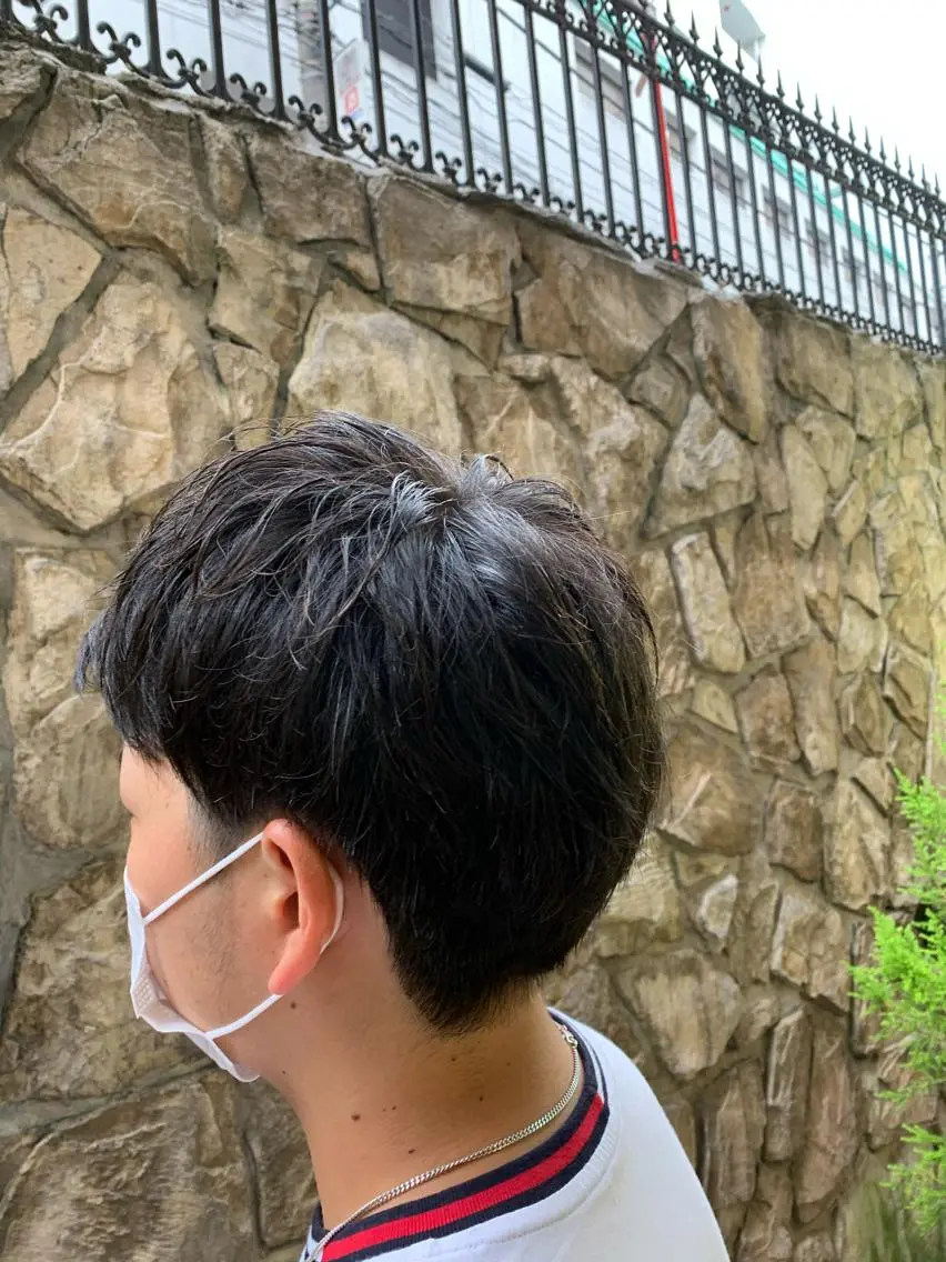 ショート メンズ カット トリートメント ササ ユウキ/パーマ 縮毛矯正/髪質改善のヘアスタイル