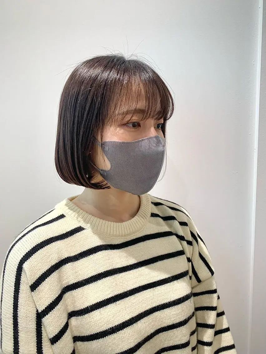 ショート カラー ボブ 透明感カラー ボブ 髪と心を整える美容師のヘアスタイル