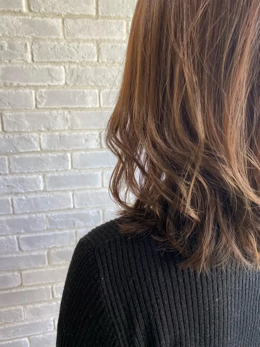 ミディアム カラー 三宅 涼馬のヘアスタイル