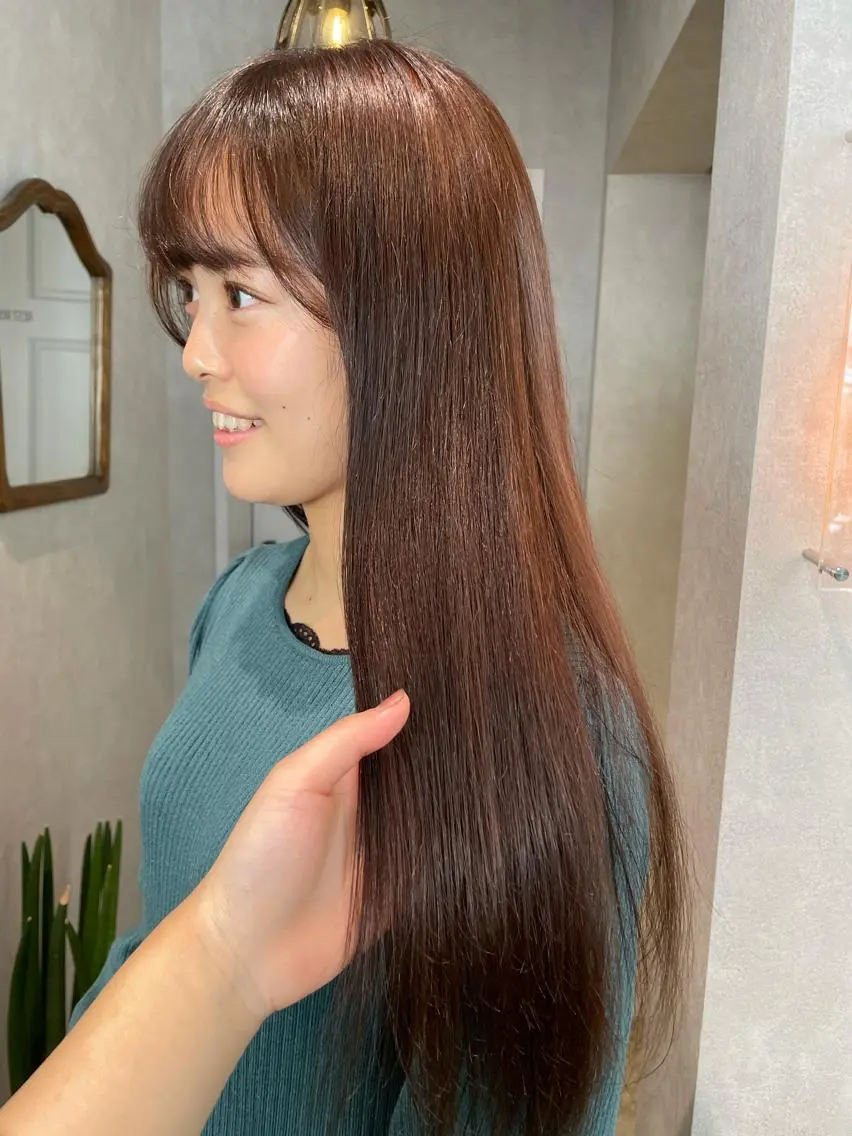 ロング カラー トリートメント ヘアカラー ナチュラル透明感🌱 小山美樹子のヘアスタイル