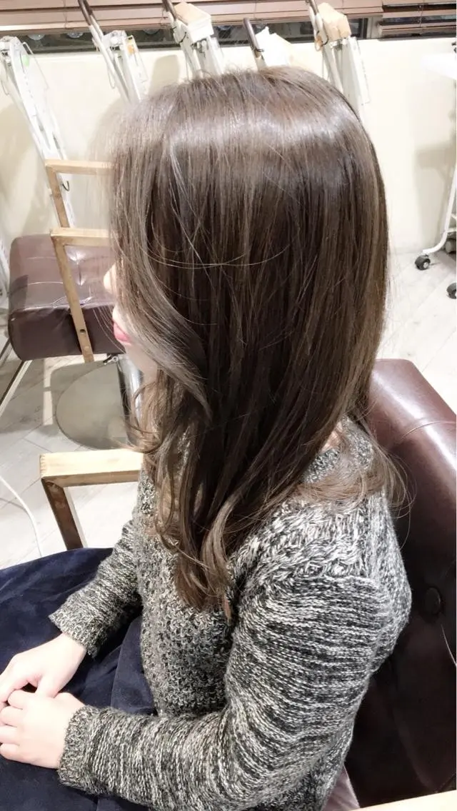 セミロング カラー イルミナカラー 【メンズカット】 澤下瑛一のヘアスタイル
