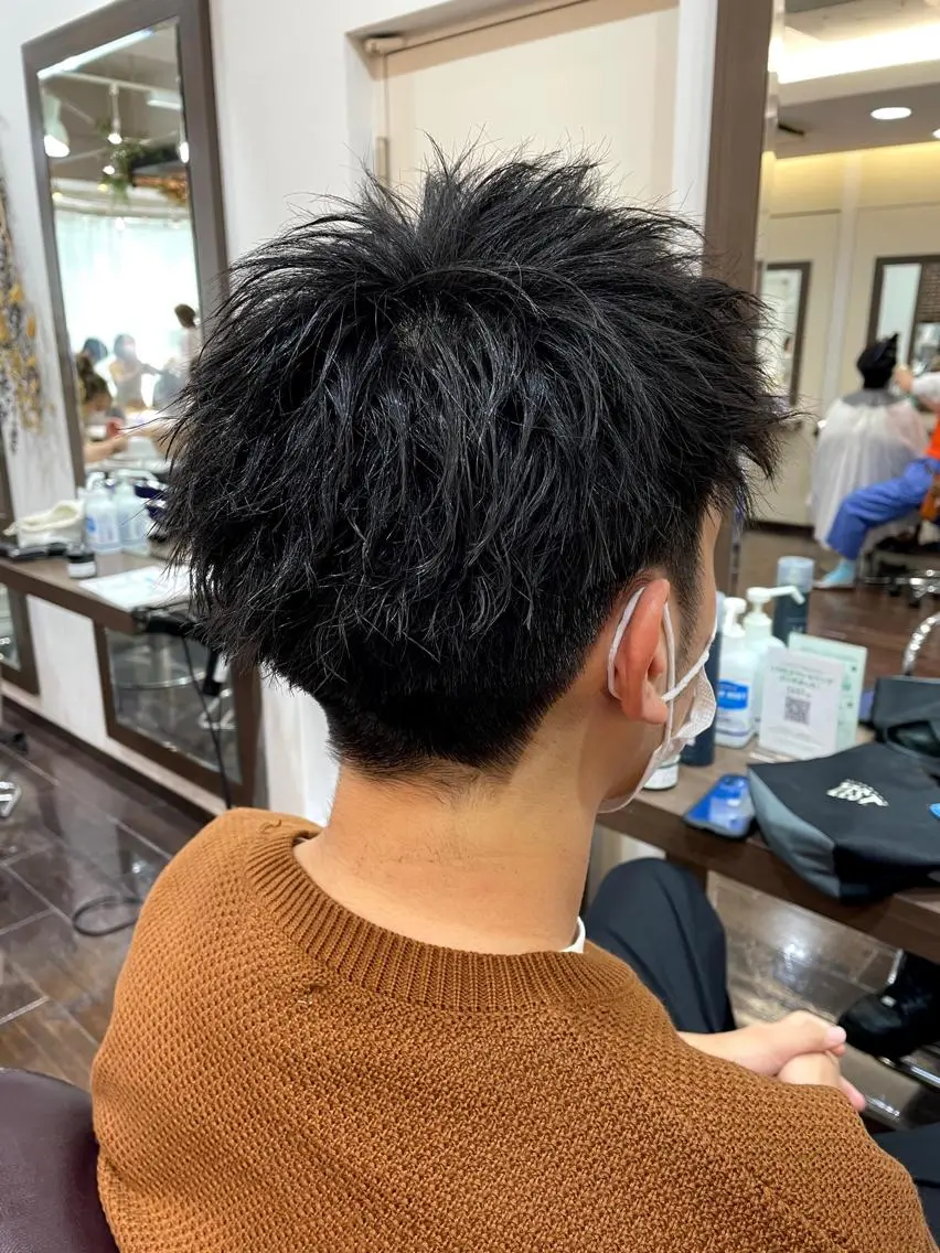 ショート メンズ マッシュ メンズパーマ メンズツイストパーマ 刈り上げ ツイストパーマ レディースカット いからしゆうたのヘアスタイル
