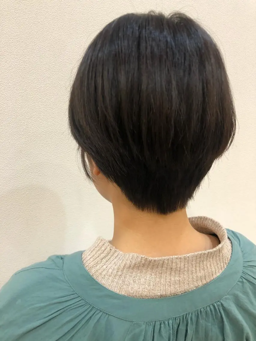 ショート カラー ショートボブ アクアカラー ボブ 髪質改善 ショートヘア リリー /Men's/パーマのヘアスタイル