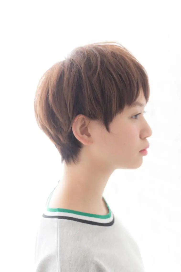 ショート 顔周りカット 似合わせカット ショートヘア 小顔カット カット 井上 美奈子のヘアスタイル