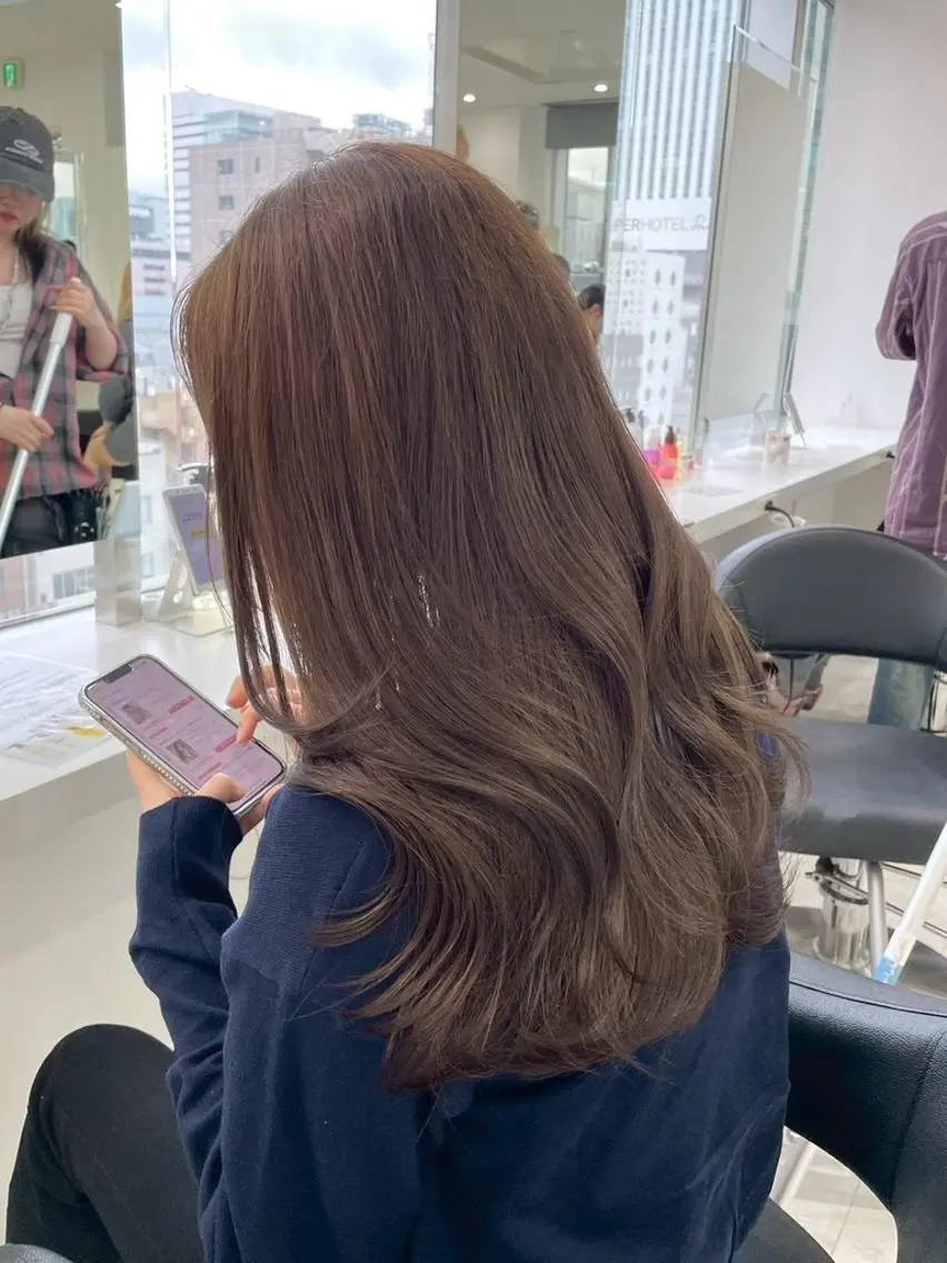 カラー カット ヘアカラー 縮毛矯正 赤み消し🌿透明感 カラー🌿銀座のヘアスタイル