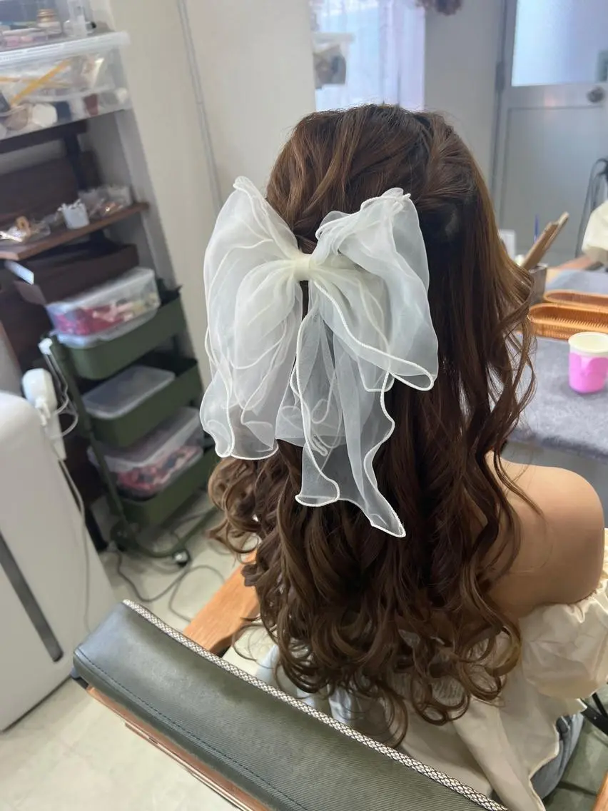 ロング ヘアアレンジ ハーフアップ 山室 敬義のヘアスタイル