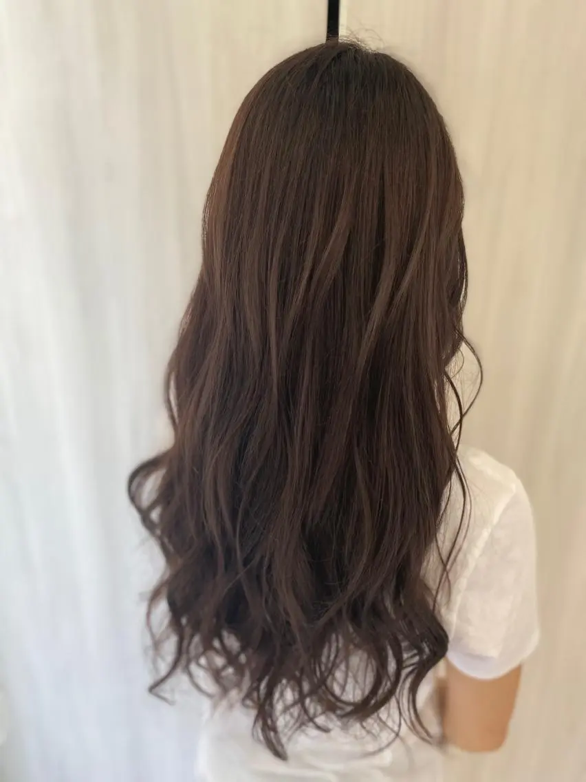 ロング カラー ヘアアレンジ アッシュ ピンクカラー ピンクアッシュ カット ヘアカラー トリートメント 松井 敬太郎のヘアスタイル