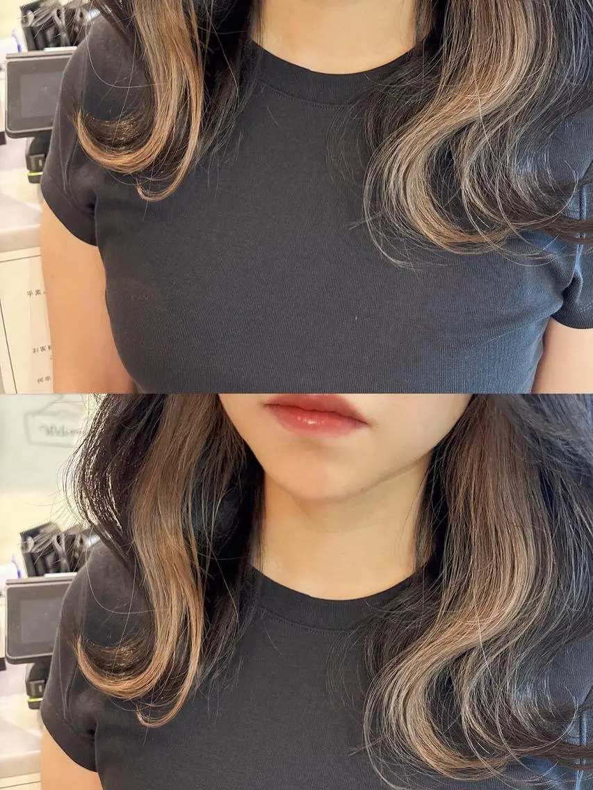 ミディアム カラー ヘアアレンジ 切りっぱなしボブ 丸みショート ベージュカラー ショコラベージュ 透明感カラー N° aria 三軒茶屋のその他イメージ