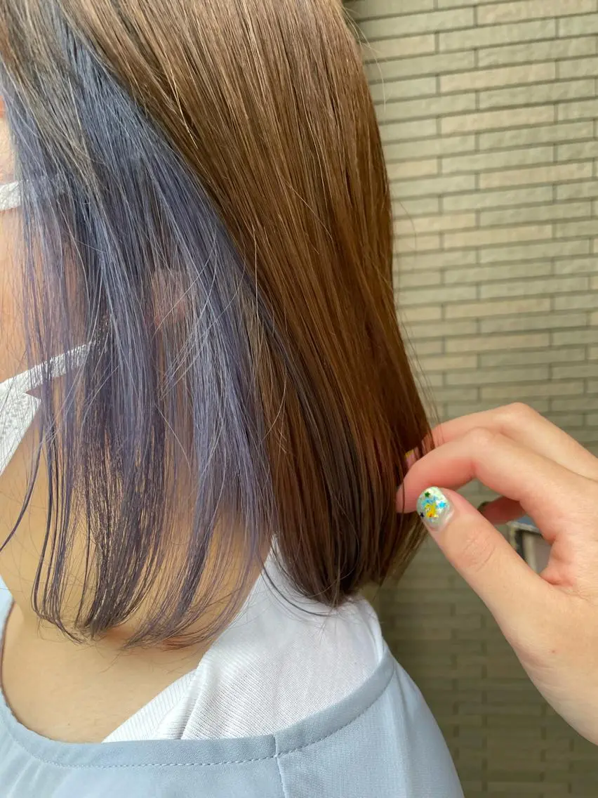 ミディアム メンズパーマ、カラー 大募集村上莉奈のヘアスタイル