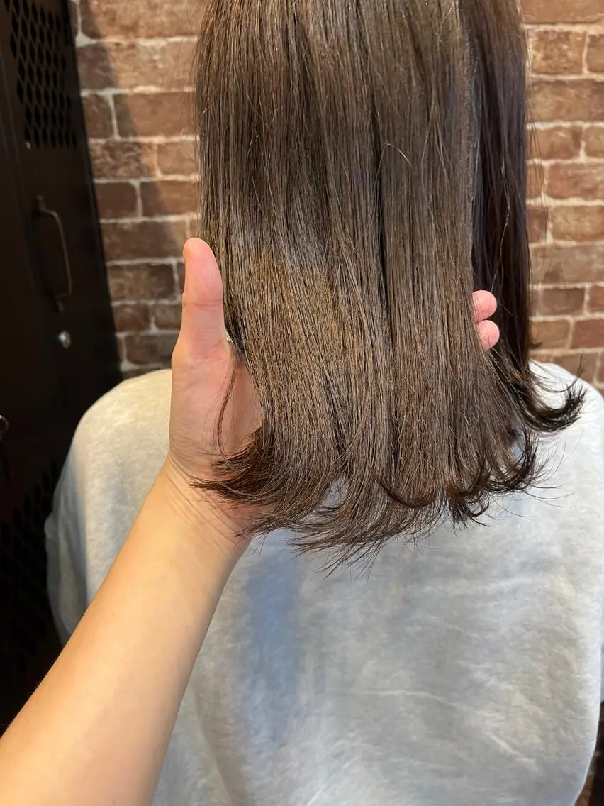 ミディアム カラー パーマ ヘアアレンジ メンズ キッズ ネイル マツエク・マツパ アイブロウ メンズブリーチ メンズハイライト メンズインナーカラー メンズ韓国風 ブリーチ 久木原 ゆりのヘアスタイル