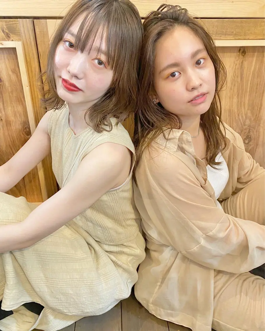 ミディアム 東 みのりのヘアスタイル